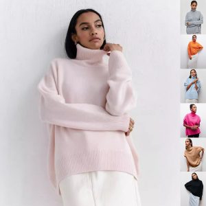 Sale 35 Oversize Rollkragenpullover