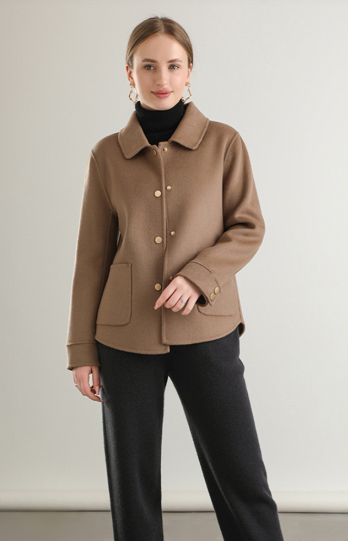 Edle Kurze Wolljacke 3 Edle Kurze Wolljacke – Bild 3