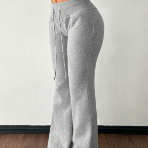 Elegante High-Waist Freizeithose aus Baumwolle