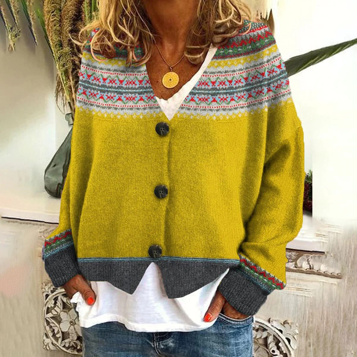 Gemütlicher Damen Strick-Cardigan 10 Gemütlicher Damen Strick-Cardigan – Bild 10