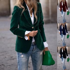 Jacken & Mäntel 14 Samt-Blazer